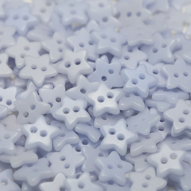 12mm Five-Pointed Star Ceramic 2-Hole Buttons 55 Pack (11 Colors)