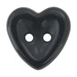 14.5mm Heart-Shaped Ceramic 2-Hole Buttons for Kids' Clothing 50 Pack