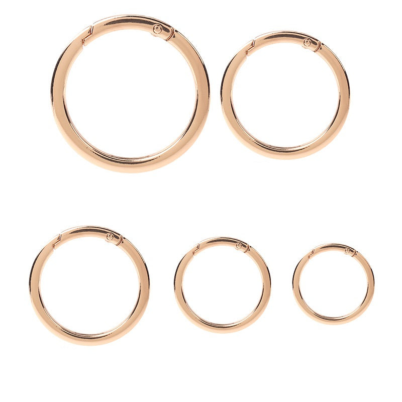 16-38mm Metall DIY Åpen Ring Fjærkrok Spenne 10stk