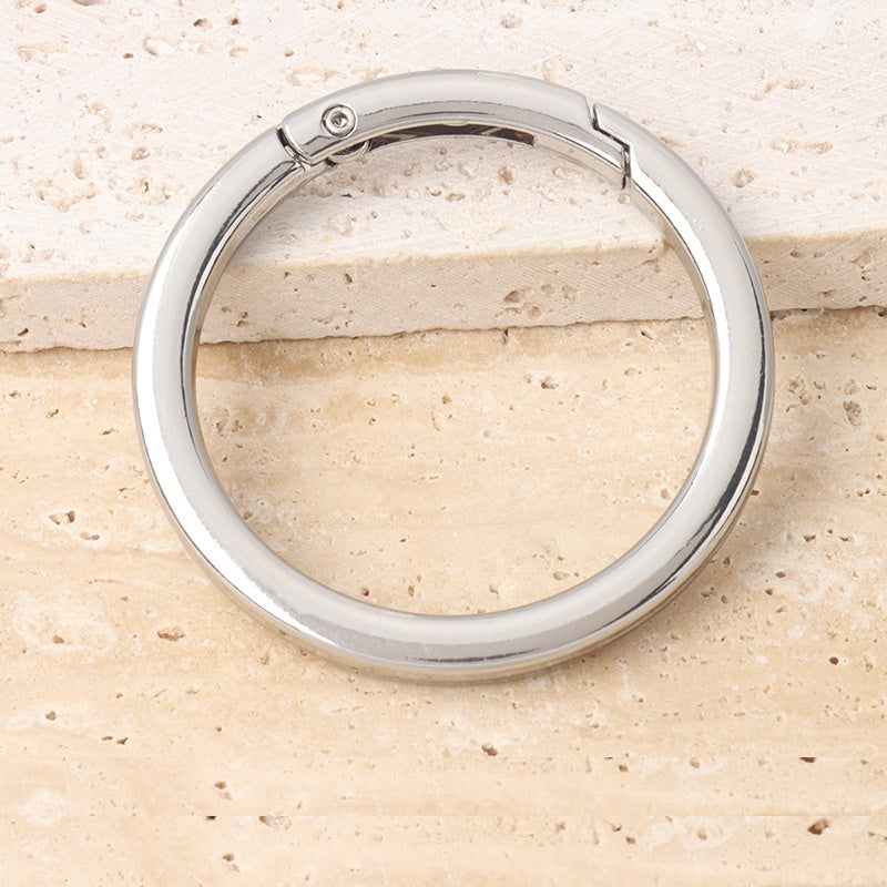 16-38mm Metall DIY Åpen Ring Fjærkrok Spenne 10stk