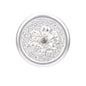 23mm Zilveren Chrysant Rhinestone Metaal Knopen voor Mode Bovenkleding 8st