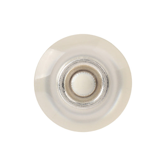 Boutons en résine métallique rond de 17-25 mm avec éclat de perle bicolore pour manteaux, pack de 15