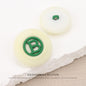 Metal Letter“B” Flocked Round Buttons with Shank 6pcs