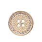 18/20/23/25mm Ronde Strass Metaal Platte Viergaatjes Knopen 12st.