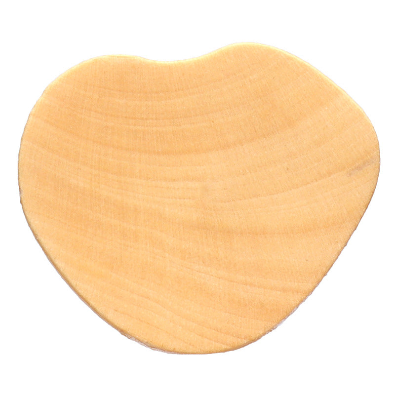 15mm Heart Shaped Natural Wooden Buttons with Shanks for Children's Coat 30pcs