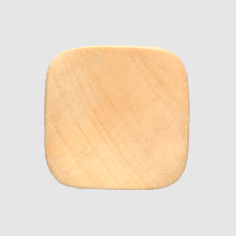 11.5mm High-Footed Square Vintage Poplar Wood Buttons for Children's Shirts 40pcs