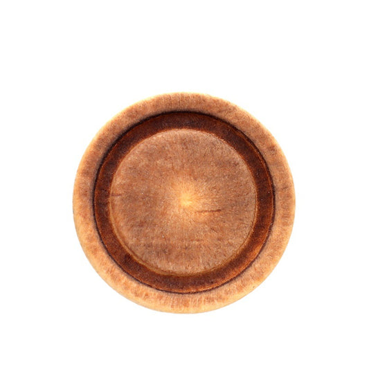 10/15mm Round Deep Brown Vintage Poplar Wood Buttons with Shanks for Cardigans 30pcs