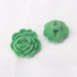 15/21/25mm White Black Green Red Velvet Colorful Rose Buttons 15 Pack