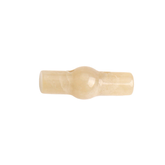 Boutons cylindriques en jade naturel vert et jaune de 25 mm pour Cheongsam Hanfu 4 pièces