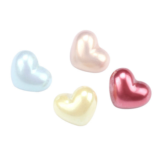 14mm Bottone Decorativo di Plastica a Forma di Cuore per Abbigliamento Bambini 40 Pezzi