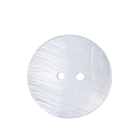 9-25mm Round Two-Hole White Pearl Shell Buttons for Shirts Suits 90 Pack