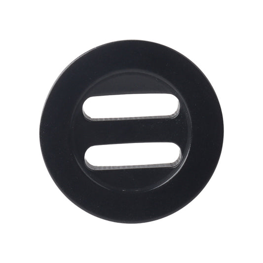 17.5-25mm Round White Black Double Groove Long Hole Natural Corozo Buttons