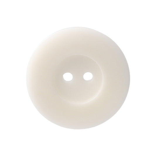 15-25mm White Round Wide Edge 2 Hole Classic Corozo Tagua Nut Buttons for Suit Jackets