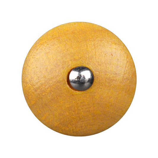 11.5mm Round Colored Natural Wood Buttons with Metal Shanks for Shirts 20pcs