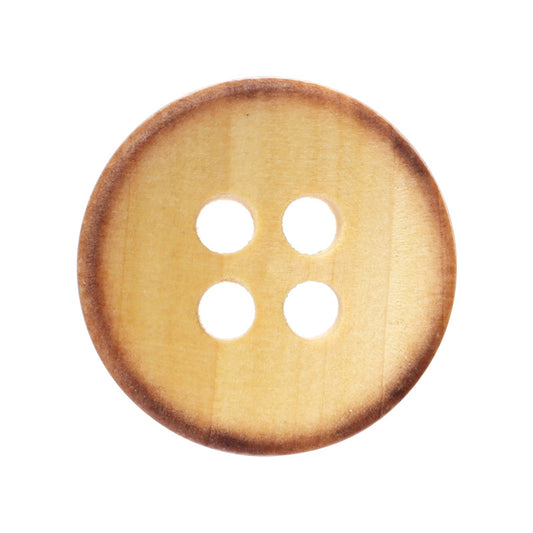 11.5mm Round 4-Hole Poplar Wood Buttons for Children's Sweater Cardigans 60pcs