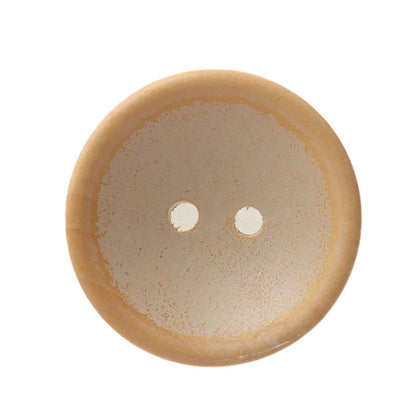 Two-Hole Bowl-Shaped Wood Buttons for Children's Outerwear Shirts Cardigans