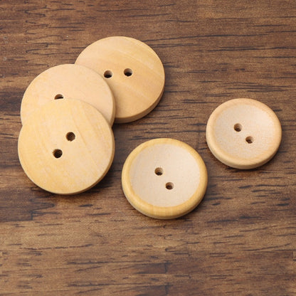 Two-Hole Bowl-Shaped Wood Buttons for Children's Outerwear Shirts Cardigans