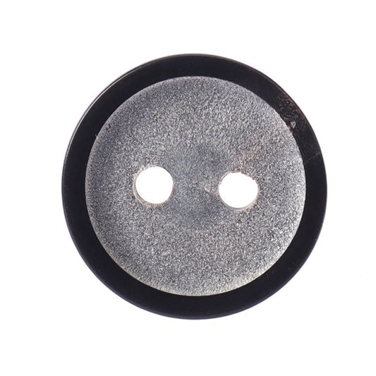 15mm/20mm Round Vintage Matte Two-Hole Horn Buttons for Jackets Outerwear Suits