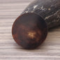 18-30mm Round Flat Black and Coffee Colored Genuine Horn Buttons with Shanks