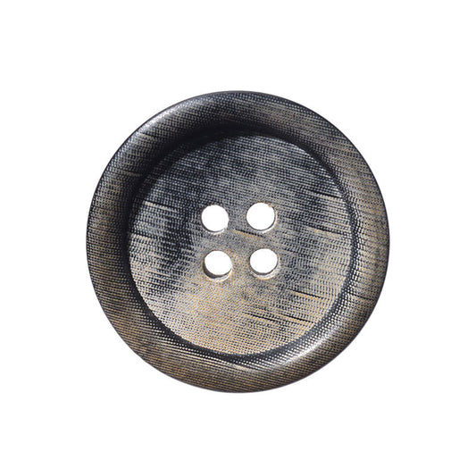 Boutons en corne de buffle noir véritable de 15-25 mm pour costumes et manteaux pour hommes haut de gamme 2 pièces