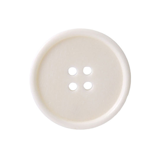 11,5-28 mm Slim-Edged Four-Hole Off-White Bone Buttons 40 Pack