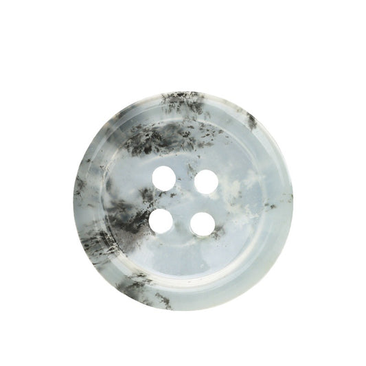 18/25mm Ink Natural Jade Four Hole Buttons for Retro Chinese Garments 2pcs