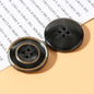 15/18/20/23/25mm Round Four Hole Resin Burnished Edge Buttons 50pcs