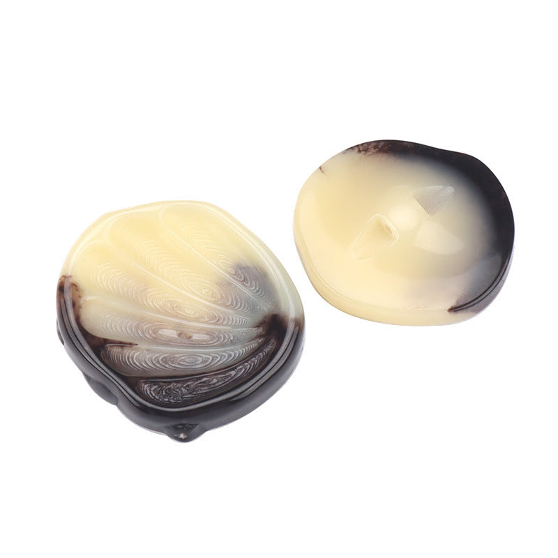 21/23/30/33mm Imitation Shell Shaped Resin Buttons for Women's Coats 20pcs