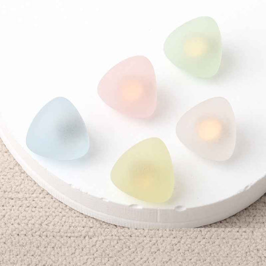 10mm Triangular Matte Resin Shank Buttons for Women's Shirts 30 Pack