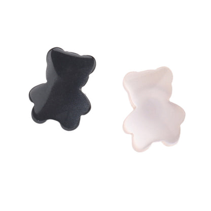 12mm Resin Pearlized Bear Shaped Buttons for Children's Clothing 30 Pack