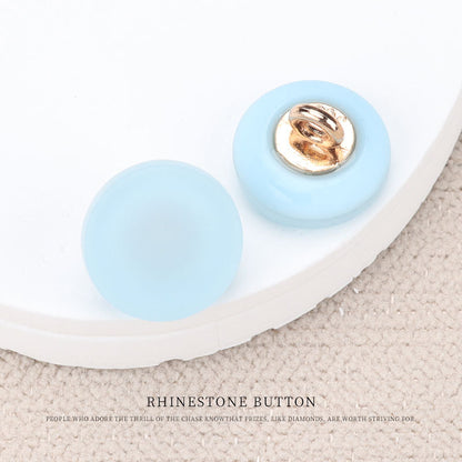 11mm Colorful Resin Flat Shank Shirt Button for Children's Blouses 80 Pack