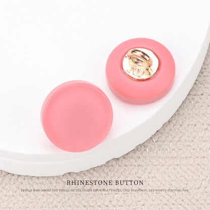 11mm Colorful Resin Flat Shank Shirt Button for Children's Blouses 80 Pack