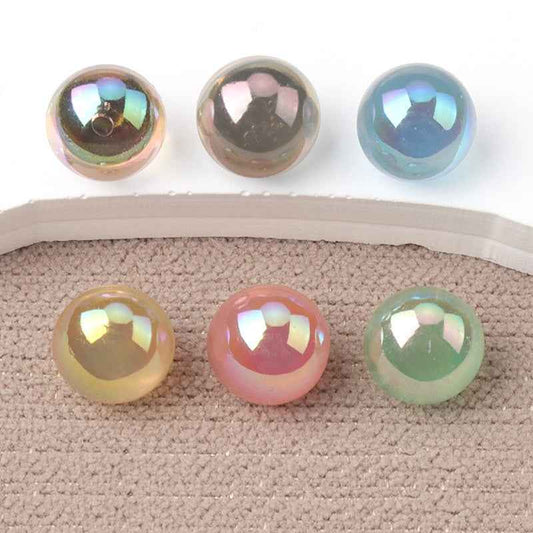 10mm 6-Color Resin Mushroom Buttons for Women's Retro Shirts, Cardigans 30 Pack