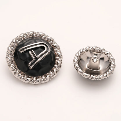 A Letter Gold and Silver Metal Shank Button 5kpl