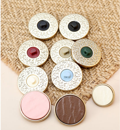 18-28mm Resin Metallic Button Women's Cashmere Coats 45 Pack