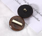 Beige Brown Electroplated Plastic Resin Round Combination Buttons 20pcs