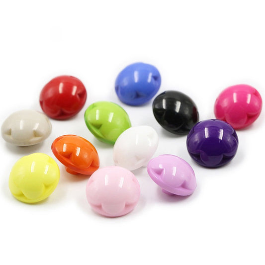 12 Boutons en Résine Fleurs Colorés Bonbon pour Enfants - Paquet de 60