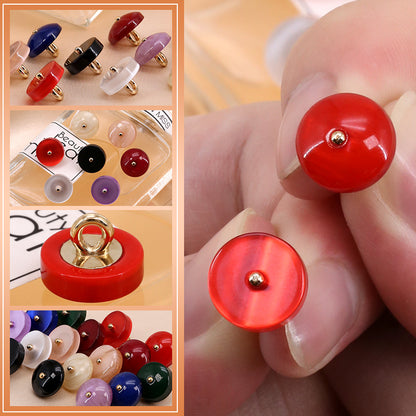 11.5mm Round Resin Buttons with Metal Shank 90 Pack(16 Styles)