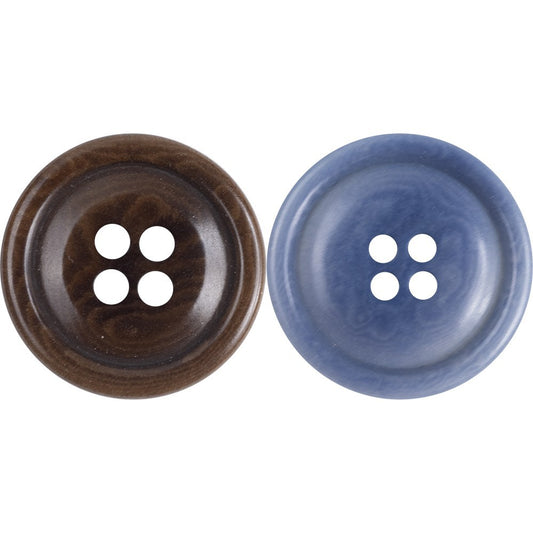 Boutons en Corozo Bleu Ciel de 23 mm pour Tricot de Pull 12 pièces