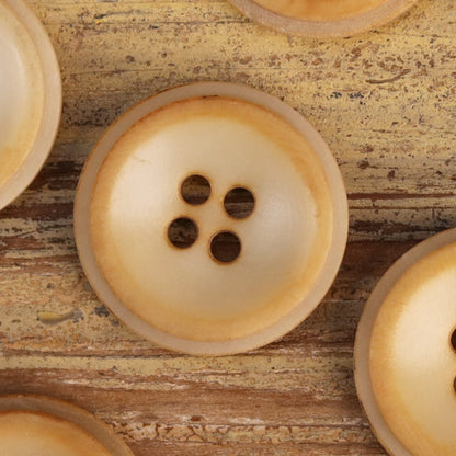 Botões em Forma de Taça de Fruta Natural Retro Frosted para Casacos de Suéter - Pacote de 20