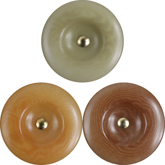 Boutons en fruit de café noir de 11,5-20 mm pour chemises et pantalons, 12 pièces