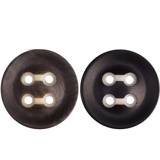 Dark Green Four-Hole Fruit Buttons For Men's Workwear 25 Pack