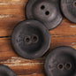 Antiqued Heavy Rust Two-Hole Metal Buttons for Men's Jackets 20 Pack