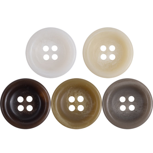 Matte Khaki Green Resin Buttons For Sweaters Wool Coats 60 Pack