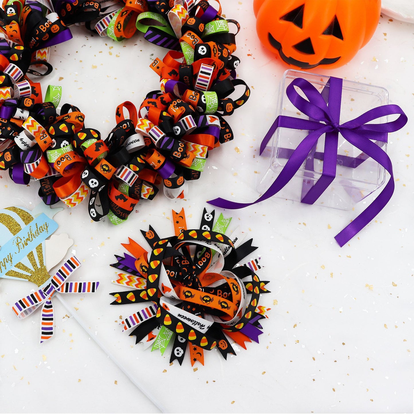 10mm Halloween Party Scene Decoration Ribbon 16 Colors