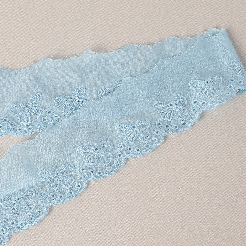 45mm Lolita Dress Lace Trim with Pleated Ruffles 16 Yards