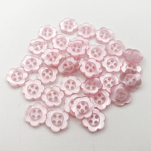 Botões de Resina Coloridos em Forma de Coração Quadrado de 11mm 100pcs