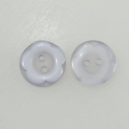 12mm 6 Colors Cartoon Resin Plum Buttons 120 Pack