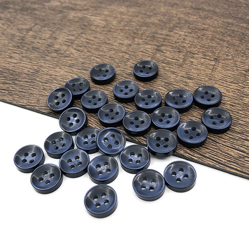 11.5mm Blue Round Four-Hole Shirt Buttons for Men and Women 100pcs