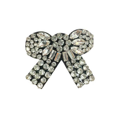 Piccolo Applicazione a Papillon con Perline e Strass Cuciti a Mano 7 Patches